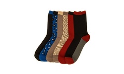 6-Pairs Women's Everyday Crew Socks 
