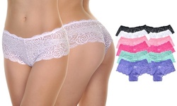 Angelina Sexy Lace Boyshorts (6-Pack)