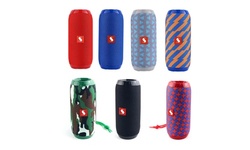 Portable Bluetooth Speaker with FM Radio and Subwoofer
