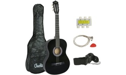 ZENY 38 inch Beginners Acoustic Guitar With Guitar, Case, Strap, Tuner, and Pick
