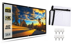 16:9 Portable Projector Screen HD Home Theater Outdoor Camping 3D Movie
