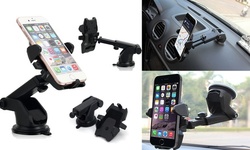 Car Windshield Dash Mount, 360 Degree Universal Cell Phone Car Holder Cradle