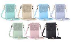 SoHo Faux Leather Cross Body Cellphone Bag 