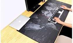 World Map Full Desk Coverage Gaming And Office Mouse Pad