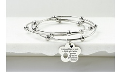 3 Layer Interlocking Flower Bracelet By Pink Box