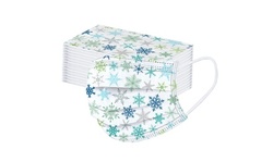 50PC Adult'S Christmas Printed Mask Protective Face Masks