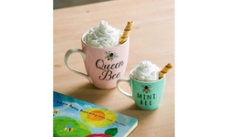 Mommy and Me Ceramic Cup Gift Sets, 17oz