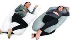 U-Shaped Pregnancy Pillow & Full Body Maternity Support with Jersey Cover