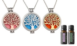 Aromatherapy Tree of Life Necklace with Optional Essential Oils