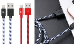 LAX Apple-Certified Striped Series 6-Ft Lightning Charging Cable