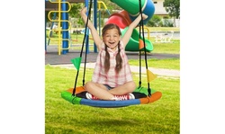 Sorbus Saucer Swing in Multi-Color Rainbow