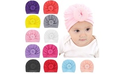Cute Baby Boundless Newborn Circle Baotou Baby Solid Color Ball Head Hat