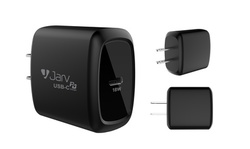Jarv 18W High Speed Travel Phone Charger with USB-C and PD for iphone  Samsung 