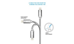 LAX Apple Certified Braided Lightning Cable for Apple Devices
