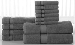 100% Fine Combed Cotton 600 GSM Bath Towel set (6 or 12-Piece)