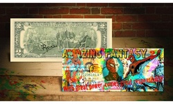 SPIDERMAN Amazing Fantasy Legal Tender US Two-Dollar Bill Signed by Artist Rency