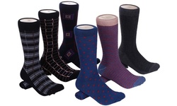 Mio Marino Men's Dress Socks - 6 Pack - Colorful - Funky - Cotton