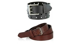 BUY 1 GET 1 FREE: MEN'S LEATHER DOUBLE PRONG BELTS
