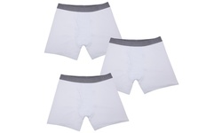 Mio Marino Men's 3-Pack of Cotton Underwear Boxer Briefs - Snug Fit