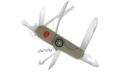 iMounTEK Swiss Army Knife: LED Light, Compass,14-in-1 Knife, Survival Multi-Tool