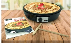 Deluxe 12" Electric Crepe Maker and Griddle