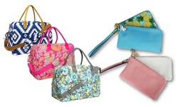 MKF Cheerful Collection Duffel or Wristlet by Mia K  (NEW)