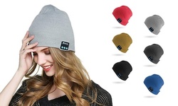 Beanie with Built In Wireless Bluetooth Headphones