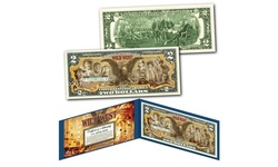 WILD WEST Outlaws Gunslingers Old West Black Eagle Genuine U.S. Two-Dollar Bill