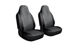 OxGord 2-Piece Front Car SeatCover PU/Leather Two Toned, Universal Fit