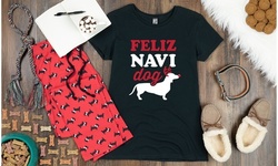 Nap Chat: Dog Print Christmas Pajamas