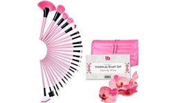 24 Professional Makeup Brushes set with Travel Case