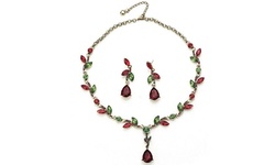 One, Two, Three, Four, or Five Holiday Cheer Drop Necklace and Earring Sets from Novadab (Up to 88% Off)