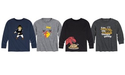 Kids Thanksgiving Family and Food Long Sleeve Tees