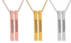 Custom Bar or Multi-Bar Name Necklace from MonogramHub (Up to 86% Off). Six Options Available.