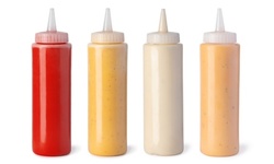 12 oz. Chef's Clear Kitchen Squeeze Bottles 4 Pack for Oil, Condiments & Cooking