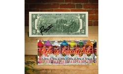 Life is Beautiful - LOVE Spray Cans Two-Dollar Bill Signed / Numbered of 200