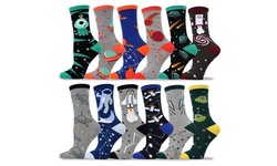 TeeHee Women's Value 12-Pack Fun Crew Socks