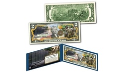 VIETNAM VETERANS * Honoring all those who Served * Genuine U.S. Two-Dollar Bill