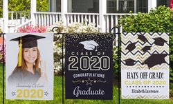 One or Two Personalized Graduation Garden Flags (Up to 76% Off)