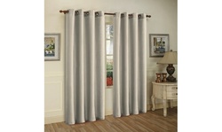 Alexa Semi-Sheer Bronze Grommet Curtain Panels (4-Pack)