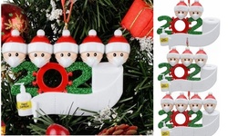 Family 2020 Christmas Resin Ornament Quarantine Decorating Kit