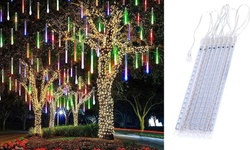 384 LED Meteor Shower Lights LED Falling Rain Lights 8 Tubes Outdoor Christmas