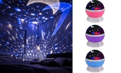 Night Light for Kids Moon Star Projector 8 Color Changing with USB Cable