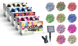 125LED Solar Powered String Lights. Multiple Colors & Quantities Available. 