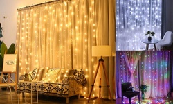 300 LED 10Ft Outdoor Concepts Icicle Curtain String Fairy String Lights 