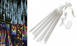 LED Meteor Shower Lights Waterproof Falling Rain Icicle Outdoor Christmas Decor
