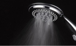 9-Setting High-Power Ultra Luxury Handheld Shower in Chrome or Brushed Nickel Fi