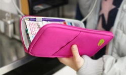 Passport Bag and Travel Organizer Document Wallet Holder