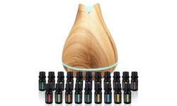 Pure Daily Care Aromatherapy Ultrasonic Diffuser with 20 Essential Plant Oils