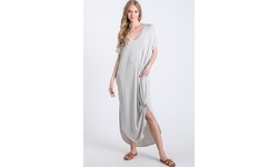 Love Kuza Oversized Relaxed Fit Maxi Dress w/Pocket